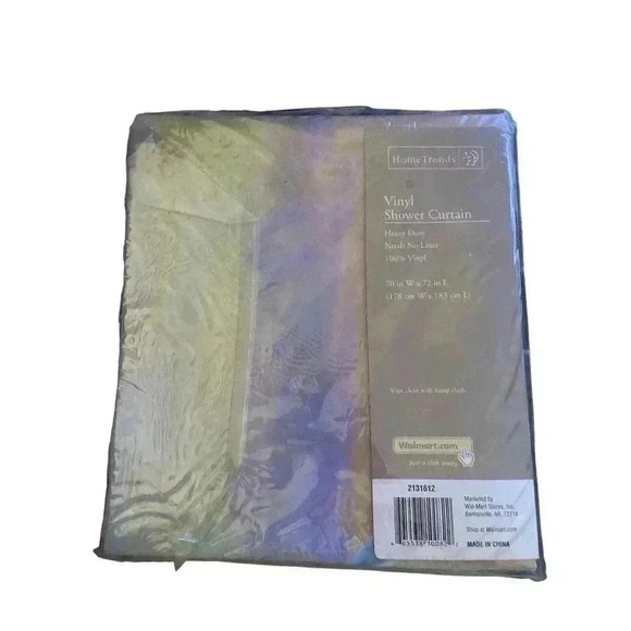 HOME TRENDS VINYL SHOWER CURTAIN WITH BEACH SCENE - Picture 2 of 2